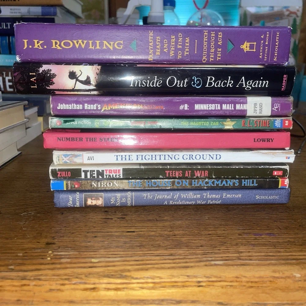 Stack Of Young Reader Chpt Books - Goosebump A. Chiller Newberry Winners Rowling